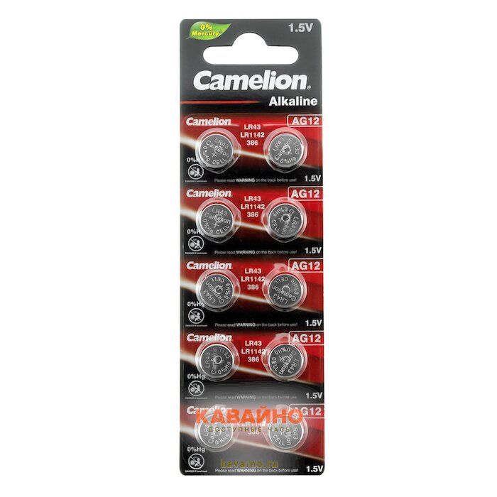 Camelion AG12/10BL LR43 (фото 2)