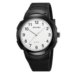 Skmei 2532BKWT-AC black/white-number