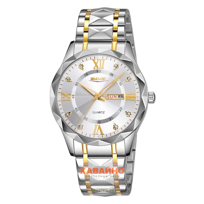 Skmei 9369TGDSI silver/gold/silver (фото 2)