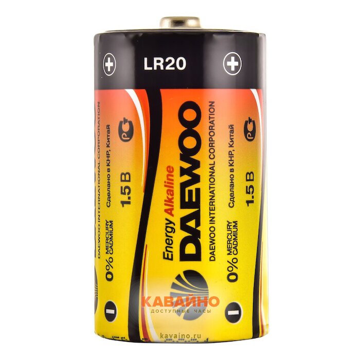 DAEWOO LR20 ENERGY Alkaline BL-2 купить в часовом интернет-магазине