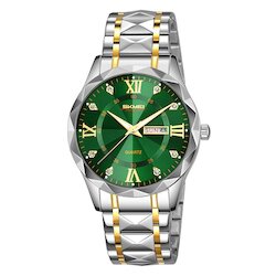 Skmei 9369TGDGN silver/gold/green
