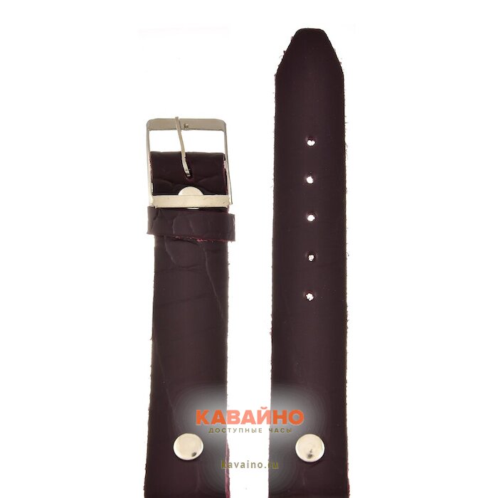 Знамя №51 мод. 18 мм т.бордо croco сереб заст купить в часовом интернет-магазине