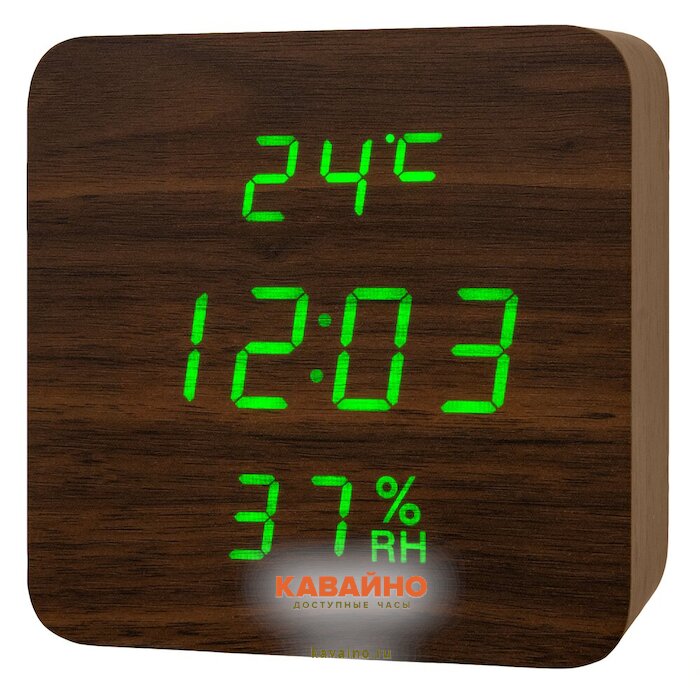 VST872-4 зелен цифры (темно-коричневый) + USB кабель купить в часовом интернет-магазине