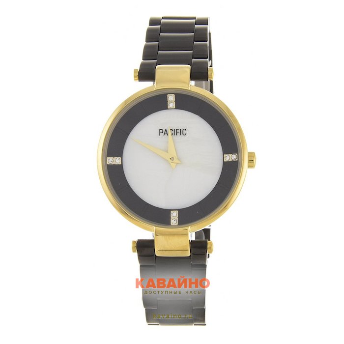 Pacific X6119 корп-золот циф-перл черн браслет купить в часовом интернет-магазине