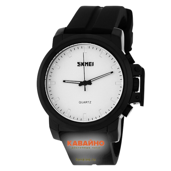 Skmei 1208PWT white silicone belt (фото 2)
