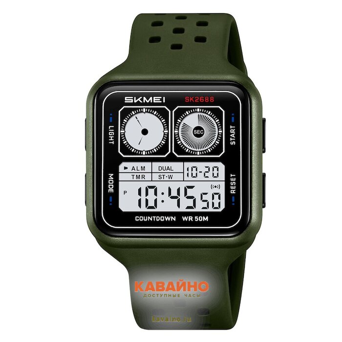 Skmei 2688AG army green купить в часовом интернет-магазине