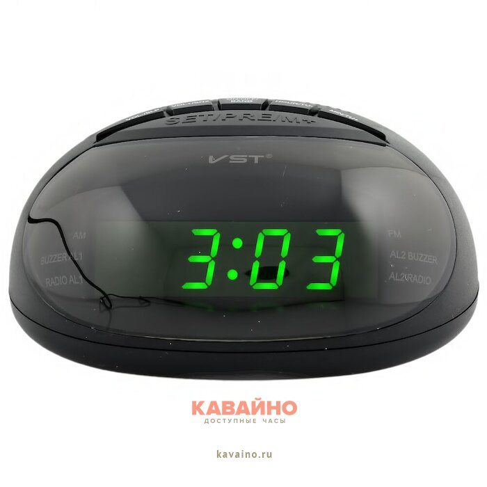 VST901-4 220В+ радио зел.цифры+USB кабель (без адаптера) купить в часовом интернет-магазине