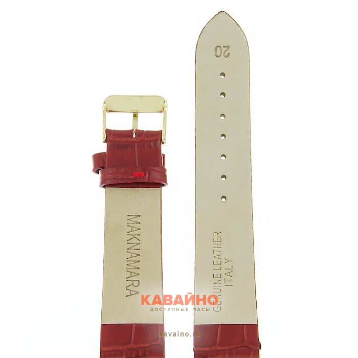 MAKNAMARA 20 мм красн крокодил зол заст MP-20085 (фото 2)