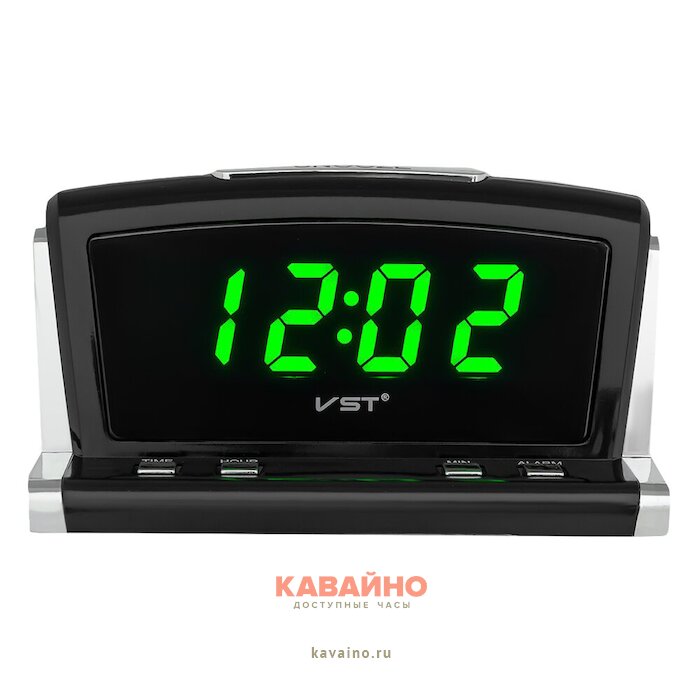 VST718-2 220В св.зел.цифры+USB кабель (без адаптера) купить в часовом интернет-магазине