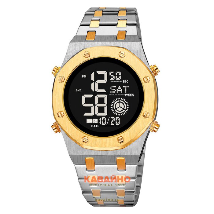 Skmei 2073TGDBK silver/gold-black купить в часовом интернет-магазине