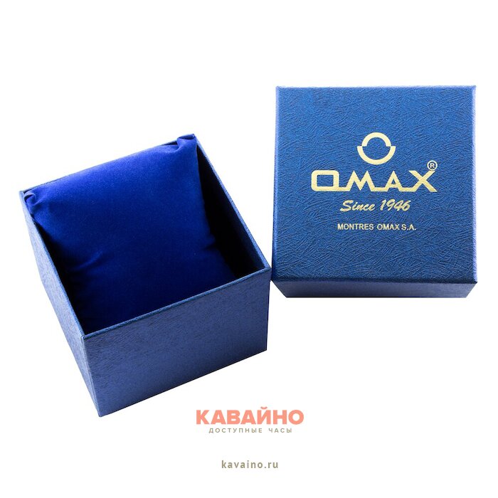 Коробочка для часов Omax маленькая синяя-3 купить в часовом интернет-магазине