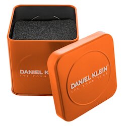Футляр метал 2  для часов DANIEL KLEIN оранжевый
