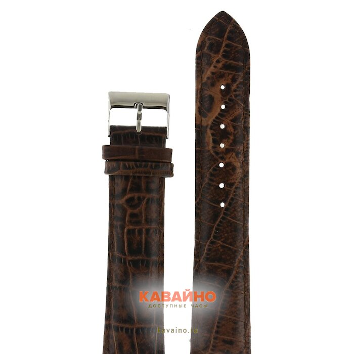 Nagata 22 мм т.кор croco с серебряной застежкой купить в часовом интернет-магазине