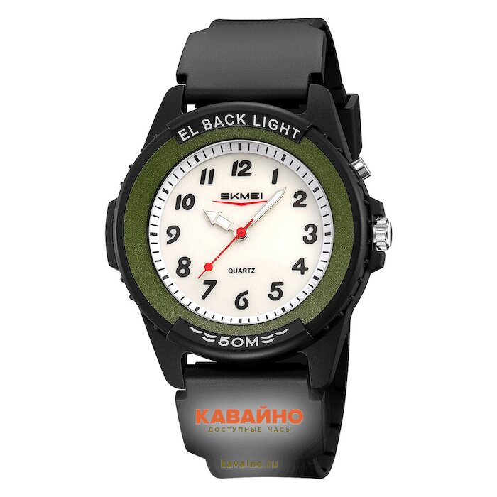 Skmei 2433BKGN-AC black/green-number (фото 2)