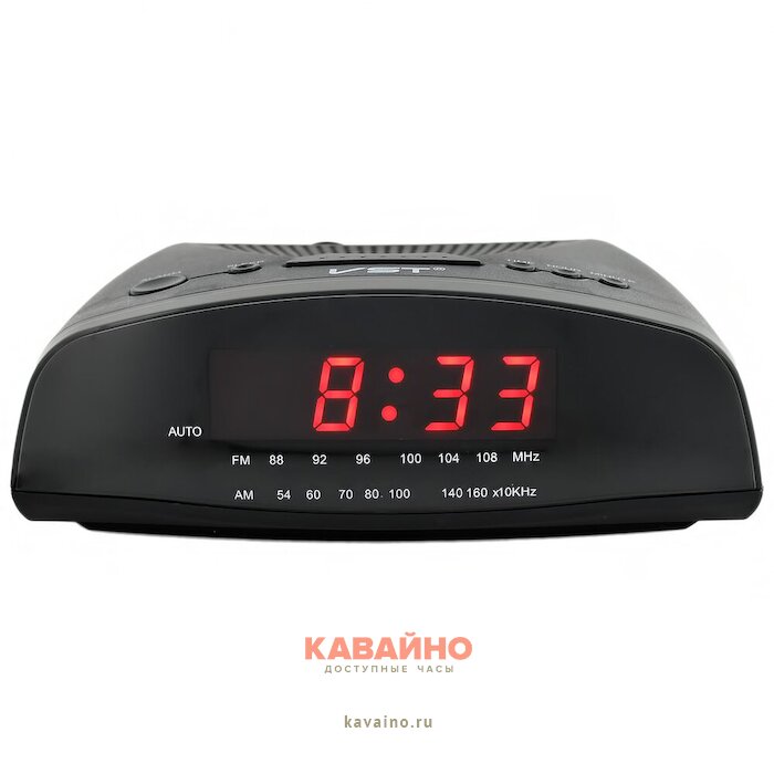 VST905-1 220В+ радио красн.цифры+USB кабель (без адаптера) купить в часовом интернет-магазине