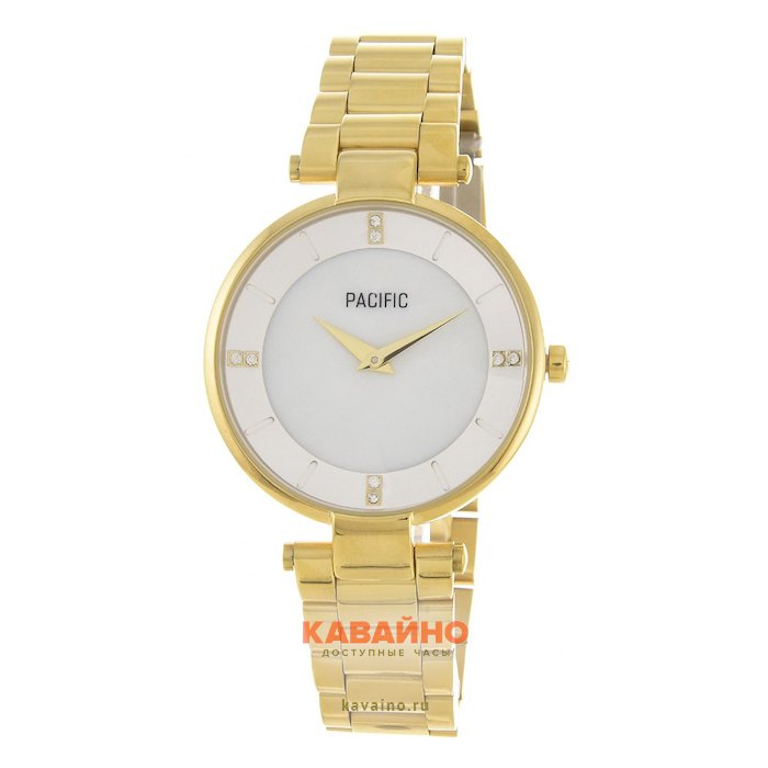 Pacific X6119 корп-золот циф-перл браслет купить в часовом интернет-магазине