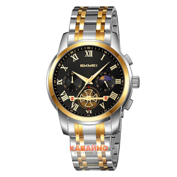 Skmei 9394TGDBK silver/gold-black (фото 2)