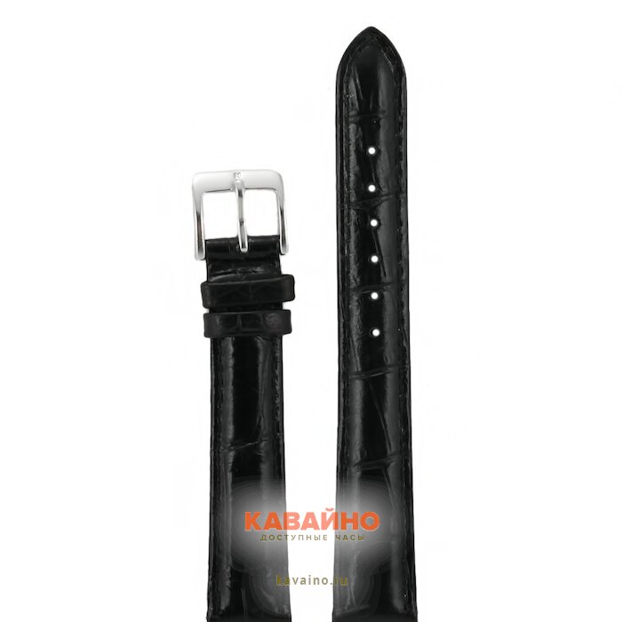 Nagata 16 мм чер croco с серебряной застежкой купить в часовом интернет-магазине