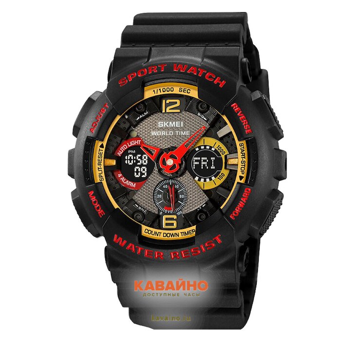 Skmei 2118BKRD black/red-matte case (фото 2)