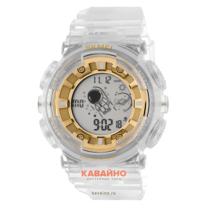 Skmei 2035WTGD transparent white/gold (фото 2)