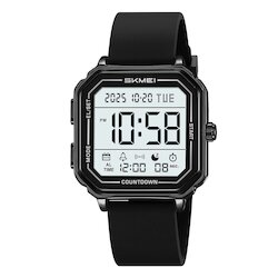 Skmei 2559PBK black(silica gel strap)