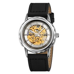 Skmei M035LSIBK silver/black-leather